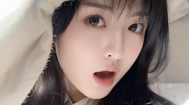 可爱少女脸部特写壁纸